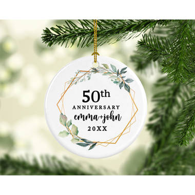 50th wedding sale anniversary christmas ornament